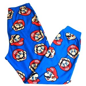 🎉 HOST PICK 2009 Nintendo Super Mario Blue Sleepwear Pants Size L